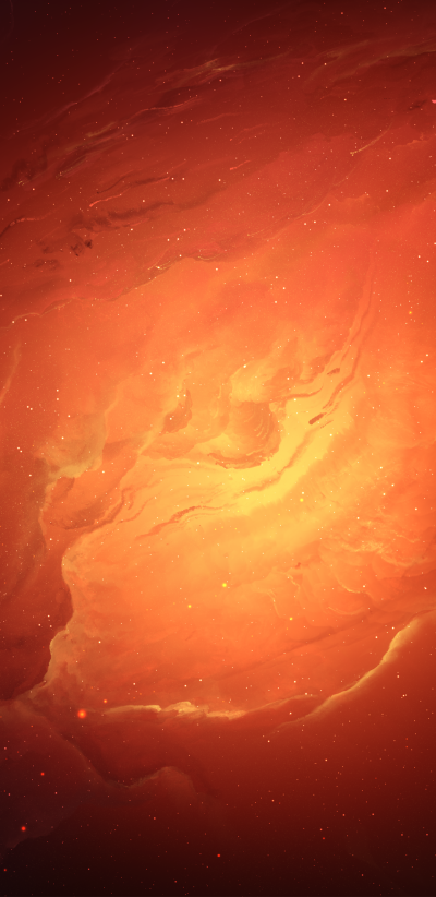 Sci Fi Nebula, Orange (Color), Space, 1440x2960