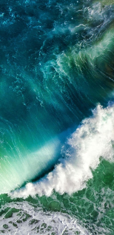 Earth Ocean, Sea, Wave, Aerial, 1440x2960