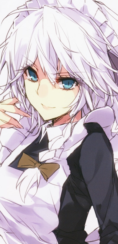 Anime Touhou, Sakuya Izayoi, 1440x2960