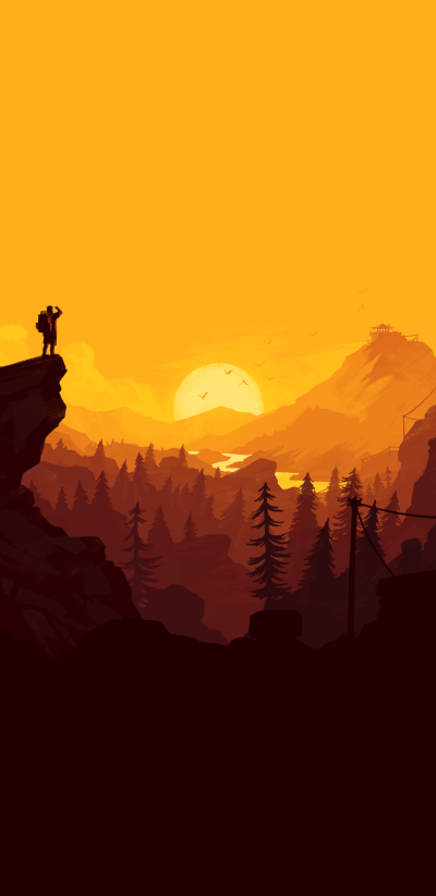 Video Game Firewatch, 1440x2960