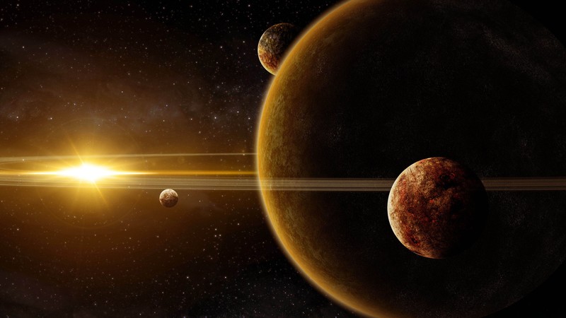 solar system, 4k