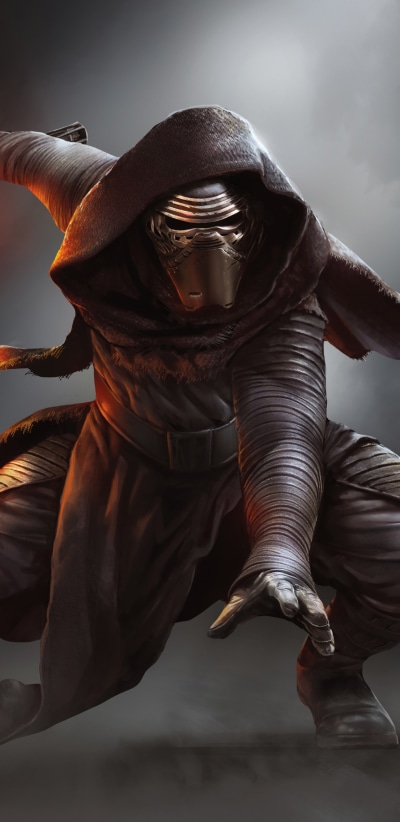 Movie Star Wars Episode VII: The Force Awakens, Star Wars, Lightsaber, Kylo Ren, 1440x2960