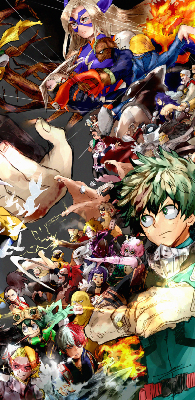 Anime My Hero Academia, 1440x2960