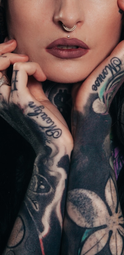 Women Tattoo, Piercing, Jewelry, 1440x2960