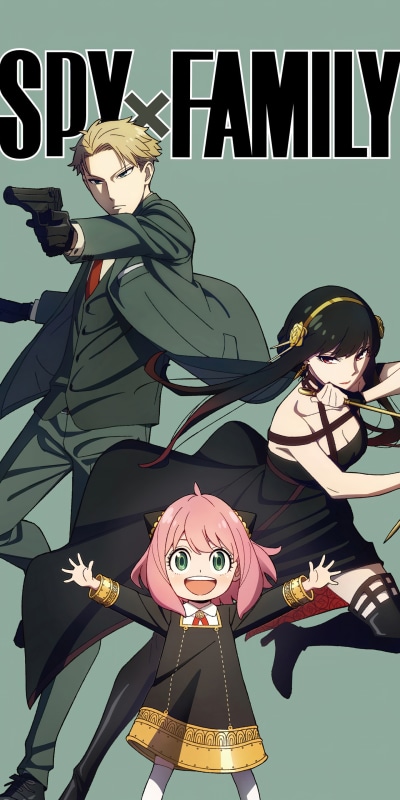 Anime Spy x Family, Anya Forger, Yor Forger, Loid Forger, 1440x2880