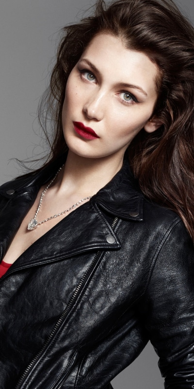 Celebrity Bella Hadid, Model, Brunette, American, Lipstick, 1440x2880