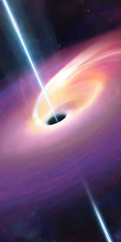Sci Fi Black Hole, Space, Accretion Disk, 1440x2880