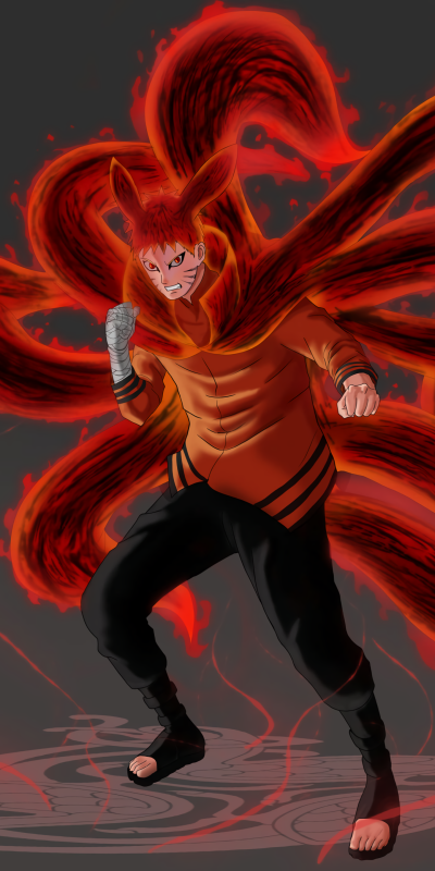 Anime Boruto, Baryon Mode (Naruto), Naruto Uzumaki, 1440x2880