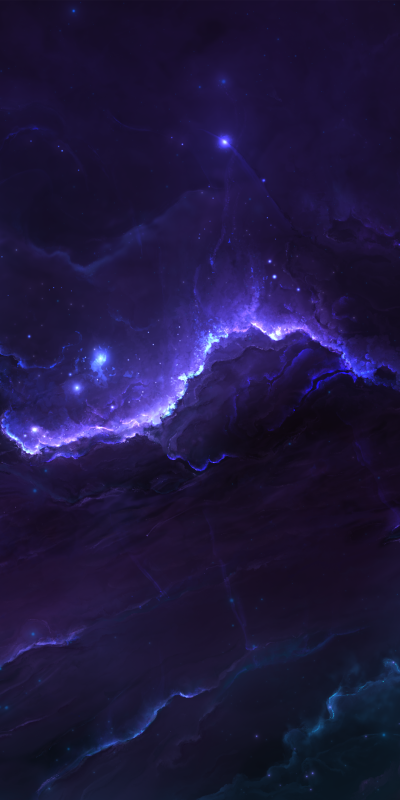 Sci Fi Nebula, Stars, Space, 1440x2880