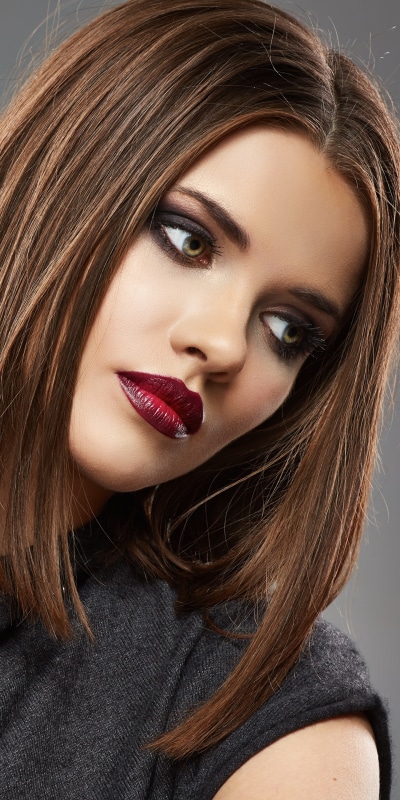 Women Model, Face, Lipstick, Brunette, 1440x2880