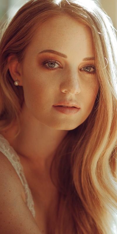 Women Model, Long Hair, Face, Blue Eyes, Blonde, 1440x2880