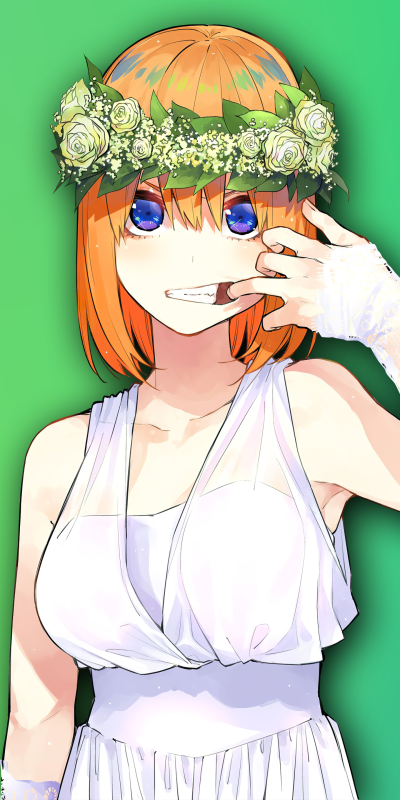 Anime The Quintessential Quintuplets, 5-Toubun No Hanayome, Yotsuba Nakano, 1440x2880
