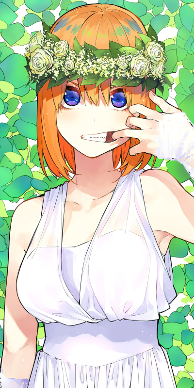 Anime The Quintessential Quintuplets, 5-Toubun No Hanayome, Yotsuba Nakano, 1440x2880