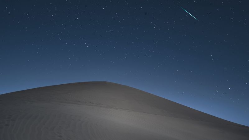 desert, sand, night, dunes, 4k