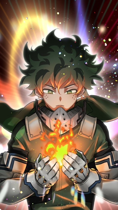 Anime My Hero Academia, Izuku Midoriya, 1440x2560