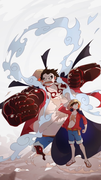 Anime One Piece, Gear Fourth, One Piece: Two Years Later, Monkey D. Luffy, 1440x2560