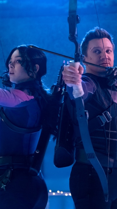 TV Show Hawkeye, Kate Bishop, Clint Barton, Jeremy Renner, Hailee Steinfeld, 1440x2560
