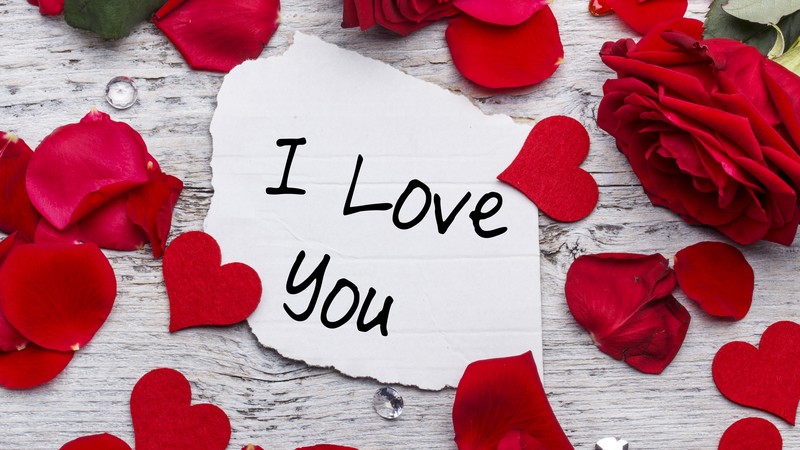 love image, heart, rose, flowers, 4k