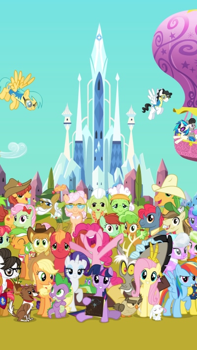 TV Show My Little Pony: Friendship is Magic, Big Macintosh, Discord (My Little Pony), Braeburn (My Little Pony), Angel Bunny, Applejack (My Little Pony), 1440x2560