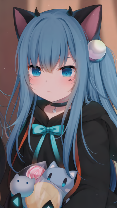 Anime Girl, Nekoha Shizuku, 1440x2560