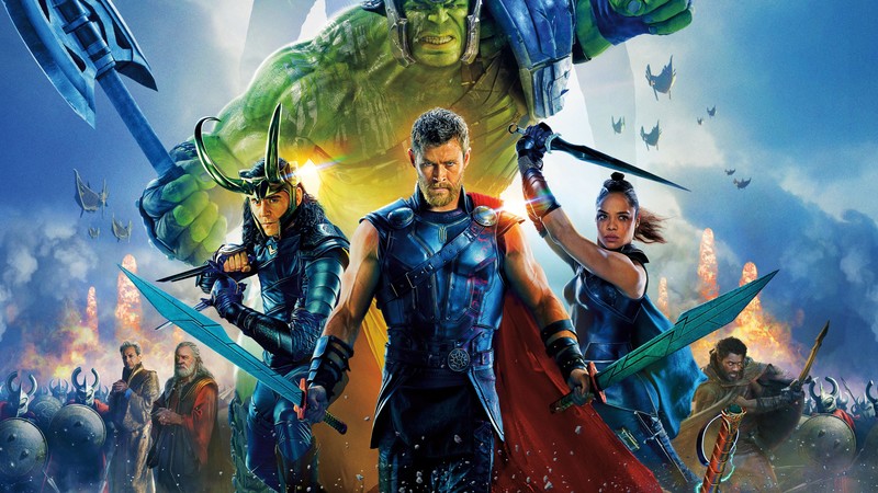 Thor: Ragnarok, Chris Hemsworth, Tom Hiddleston, Tessa Thompson, poster, 4K