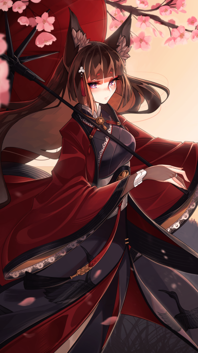 Anime Azur Lane, Amagi (Azur Lane), 1440x2560