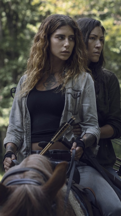TV Show The Walking Dead, Eleanor Matsuura, Yumiko (The Walking Dead), Nadia Hilker, Magna (The Walking Dead), 1440x2560