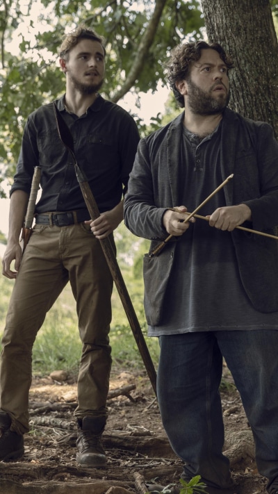 TV Show The Walking Dead, Alden (The Walking Dead), Luke (The Walking Dead), Callan McAuliffe, Dan Fogler, 1440x2560