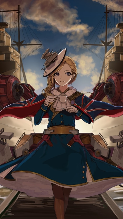 Anime Azur Lane, Hood (Azur Lane), 1440x2560