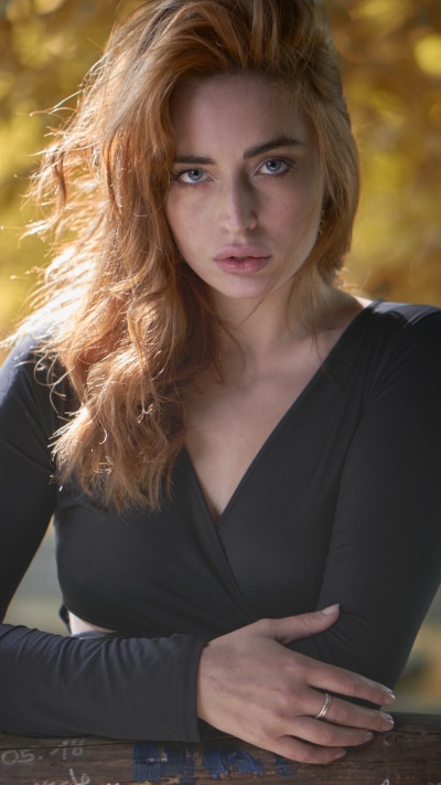 Women Model, Redhead, Blue Eyes, 1440x2560