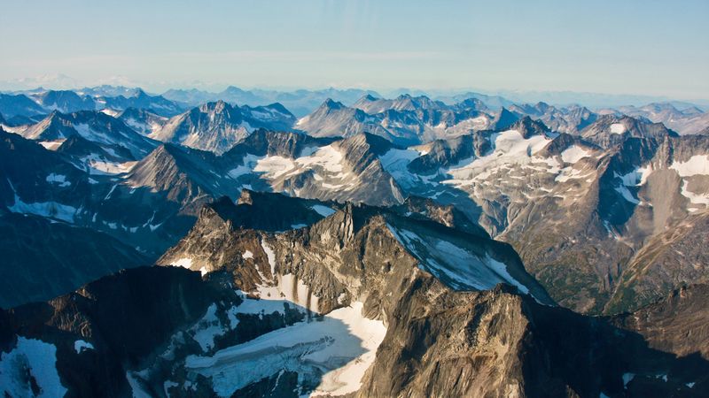 rocks, snow, snowy, mountains, 4k