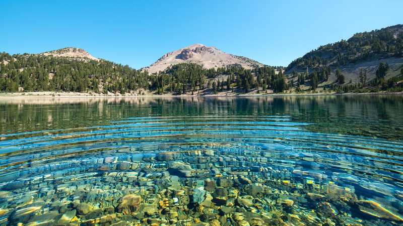 lake, mountains, 4k