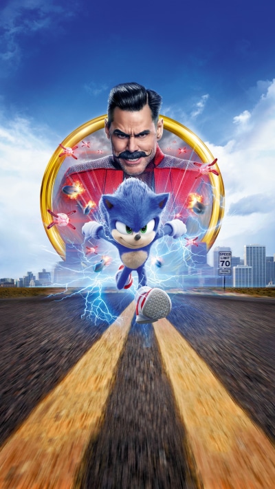 Movie Sonic the Hedgehog, Doctor Robotnik, Jim Carrey, 1440x2560