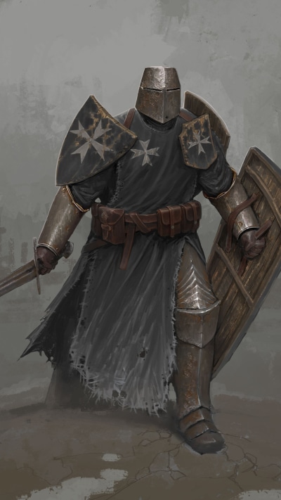 Fantasy Knight, Warrior, Armor, 1440x2560