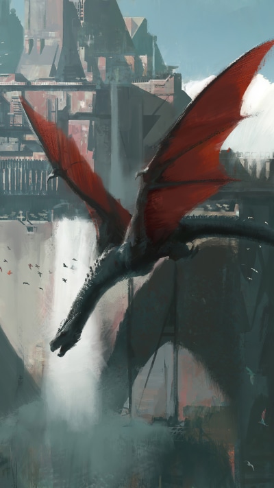 Fantasy Dragon, Wyvern, 1440x2560