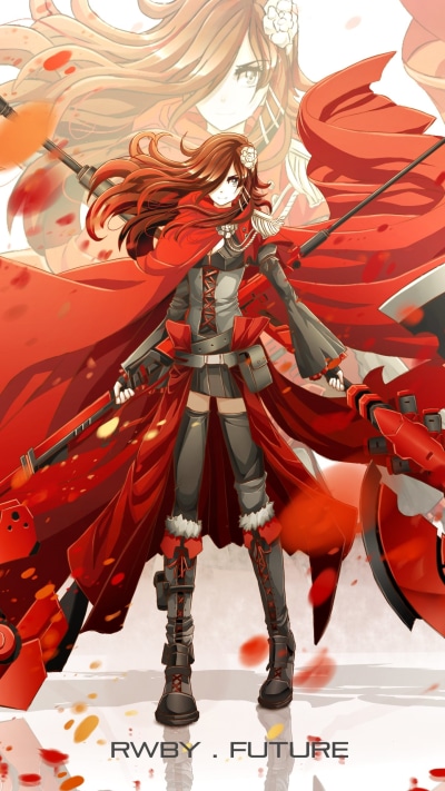 Anime RWBY, Ruby Rose (RWBY), 1440x2560