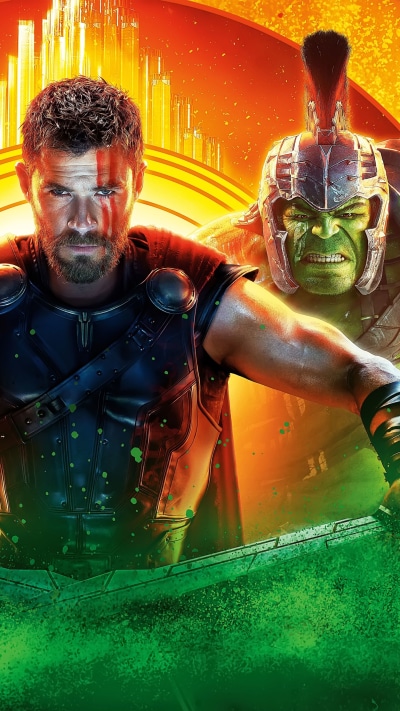 Movie Thor: Ragnarok, Thor, Hulk, Chris Hemsworth, 1440x2560