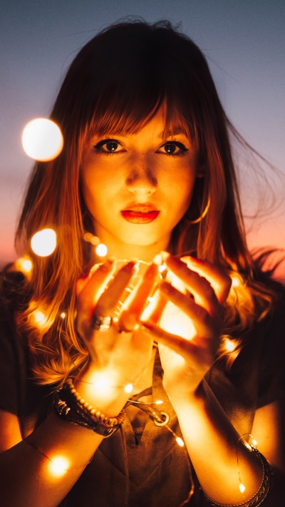 Women Model, Lipstick, Light, Brunette, 1440x2560