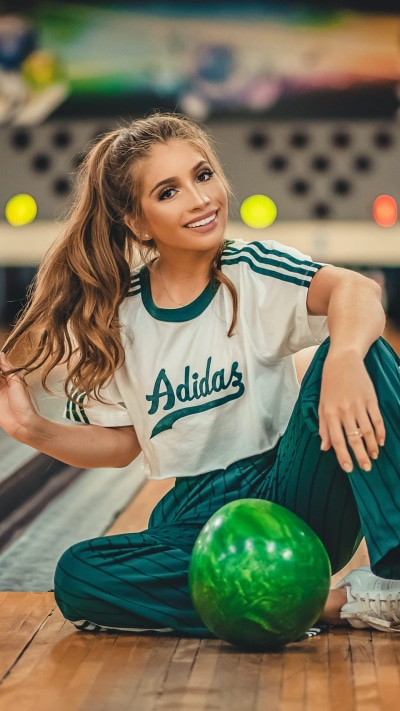 Women Model, Bowling, Brunette, Smile, Ponytail, 1440x2560