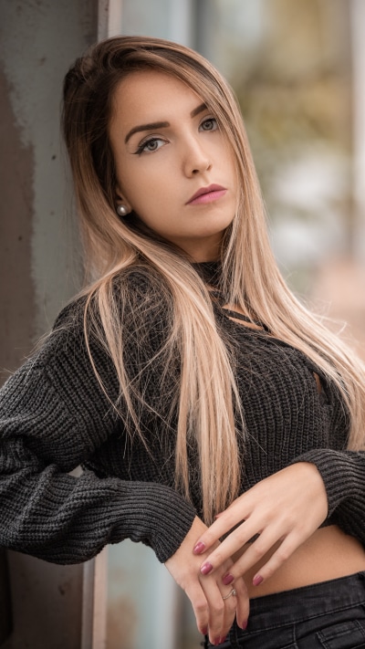 Women Model, Long Hair, Blonde, 1440x2560