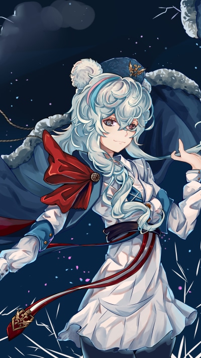 Video Game Arknights, Rosa (Arknights), Blue Hair, 1440x2560