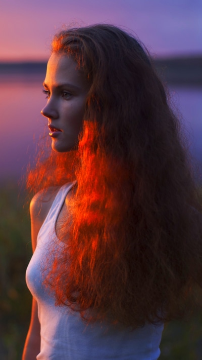 Women Model, Long Hair, Redhead, 1440x2560