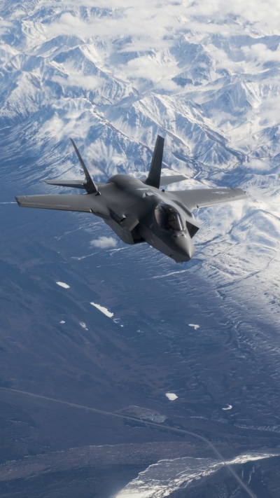 Military Lockheed Martin F-35 Lightning II, Jet Fighter, Warplane, Aircraft, 1440x2560