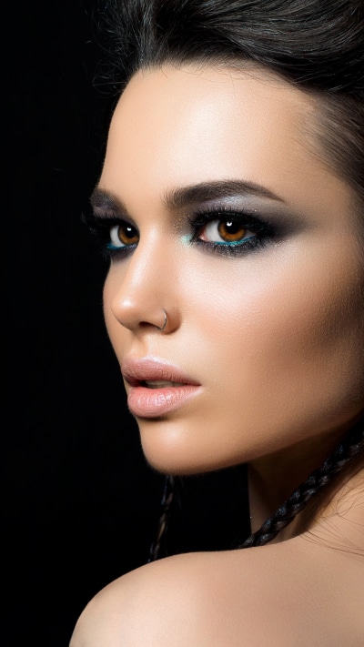 Women Model, Brown Eyes, Black Hair, Face, 1440x2560