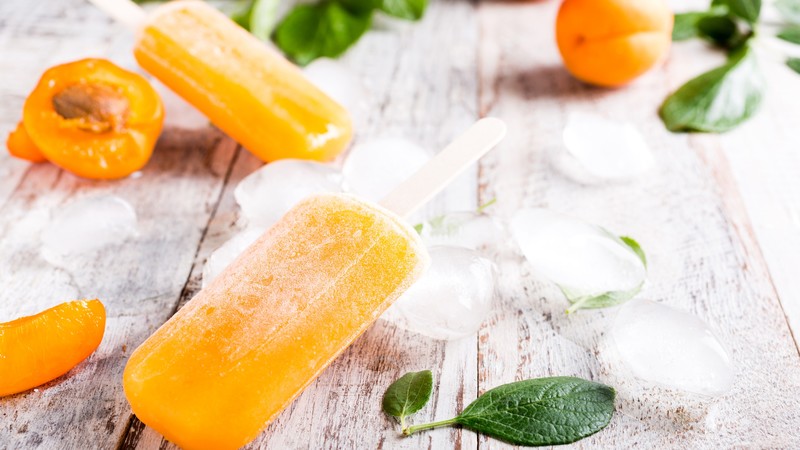 ice cream, apricot, delicious, 4K
