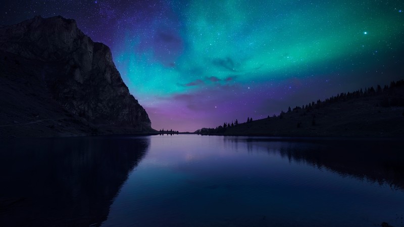 Lake Aurora, 4k, Florida, night, sky, stars