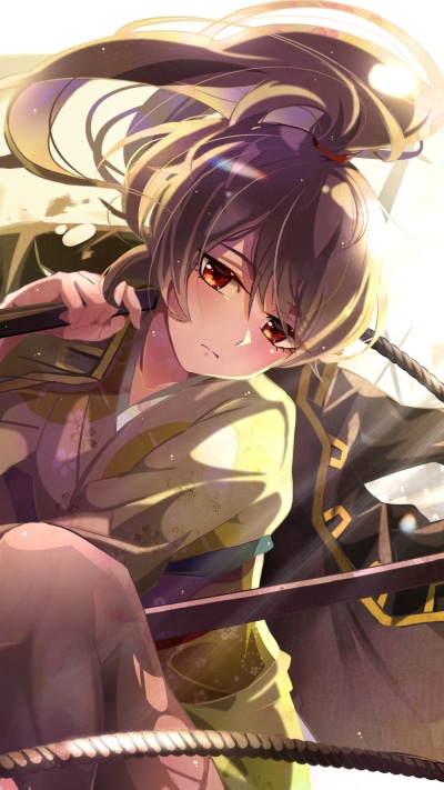 Anime Gintama, Okita Sougo, 1440x2560