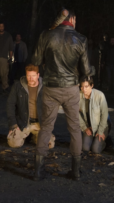 TV Show The Walking Dead, Abraham Ford, Jeffrey Dean Morgan, Lauren Cohan, Maggie Greene, Michael Cudlitz, 1440x2560