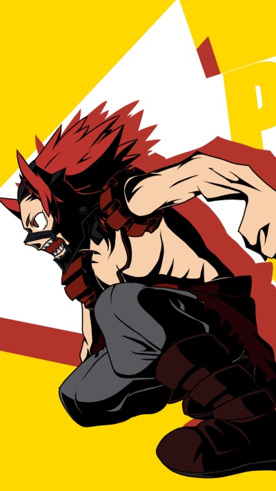 Anime My Hero Academia, Eijiro Kirishima, 1440x2560