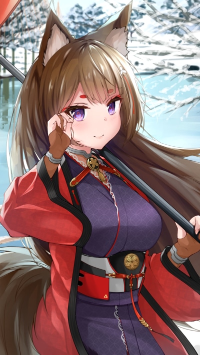 Anime Azur Lane, Amagi (Azur Lane), 1440x2560